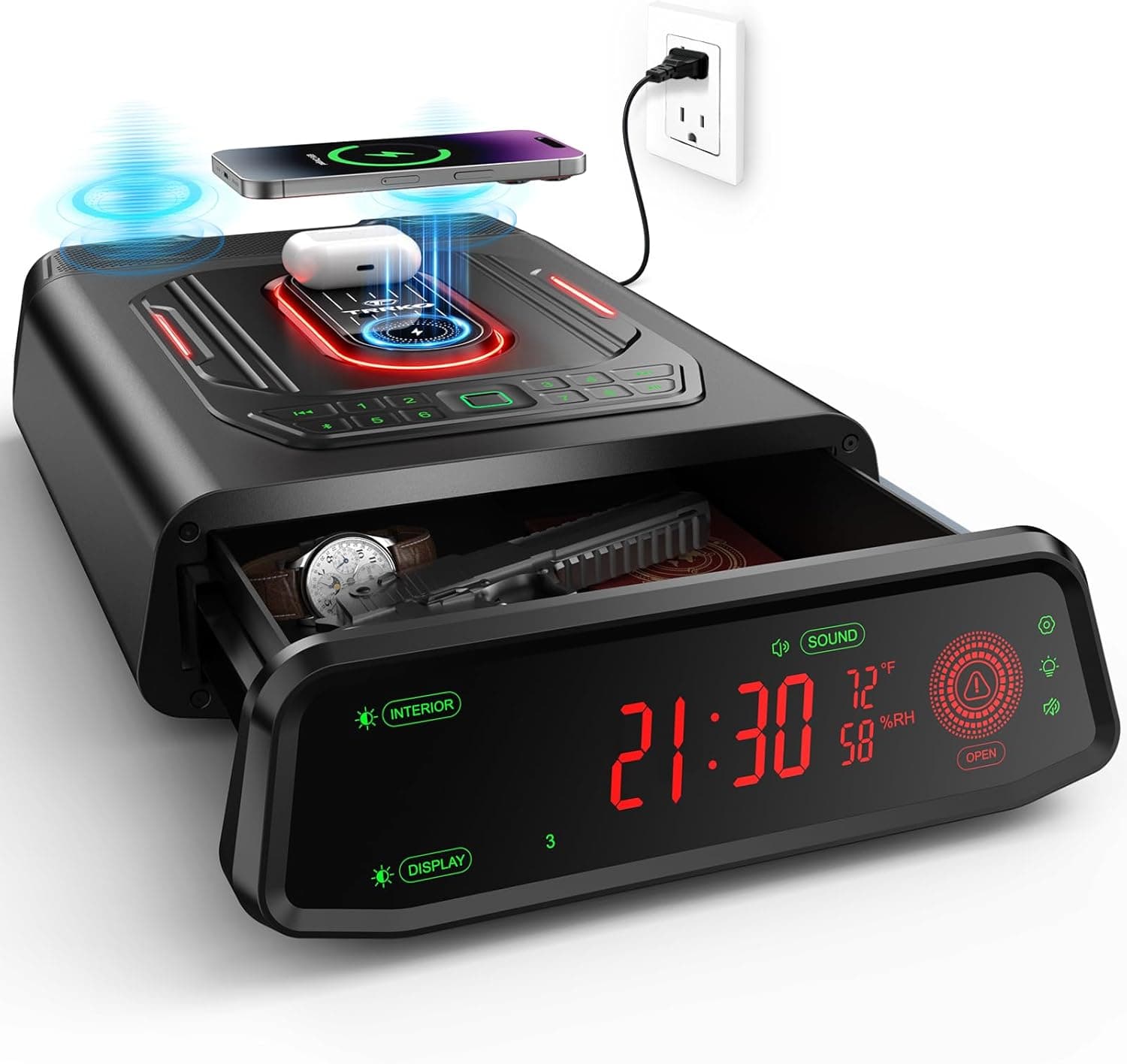 Secure Your Firearms with This Smart Biometric Bedside Safe