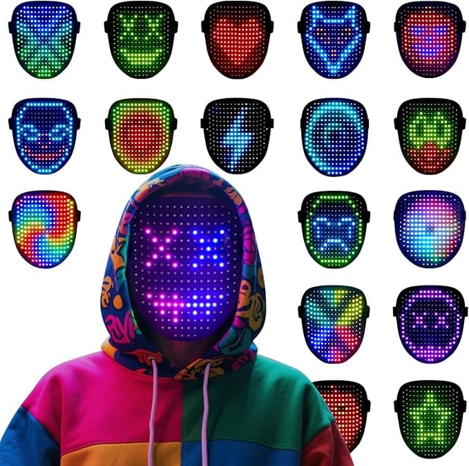 Become the Center of Attention with This Gesture-Controlled LED Mask