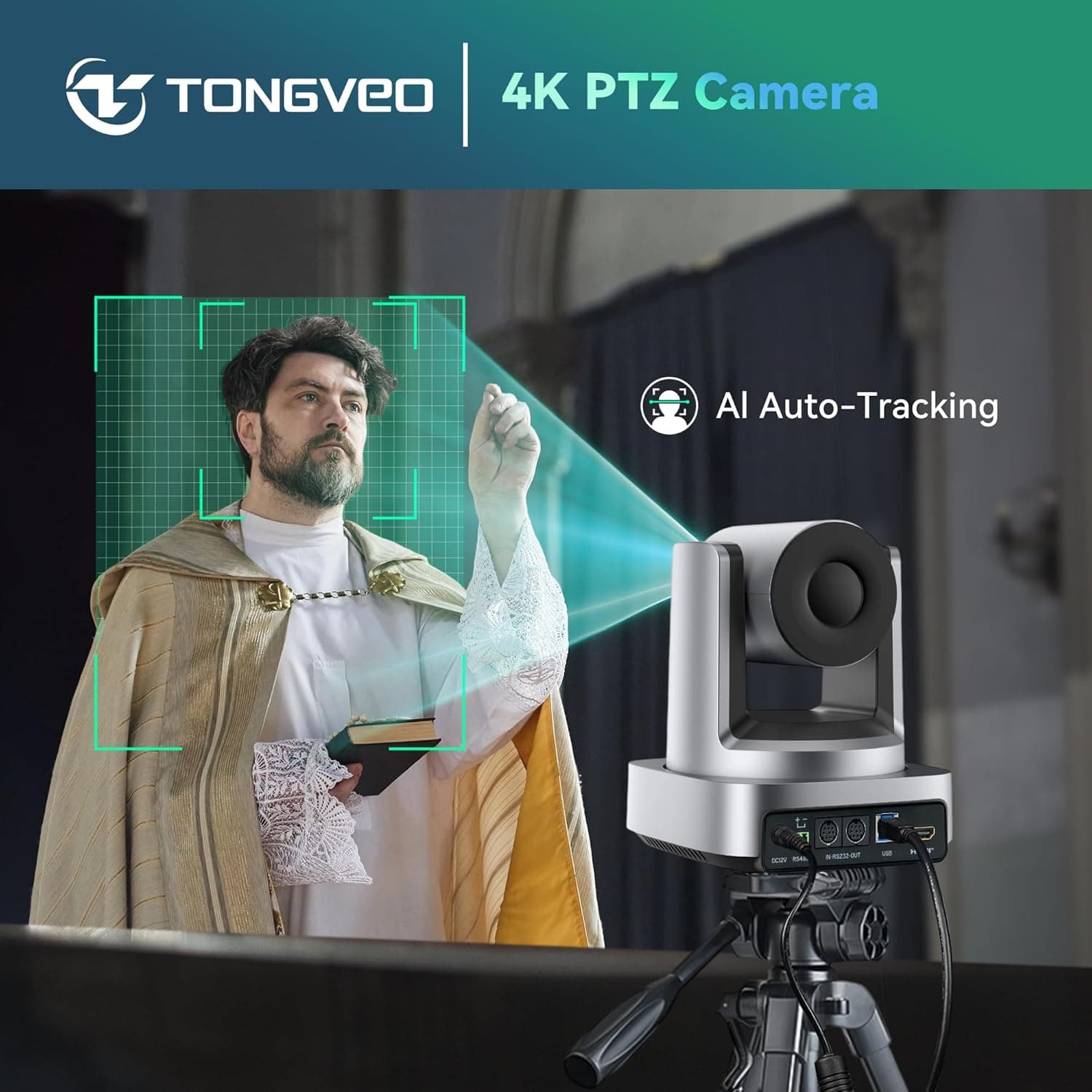 Upgrade Your Meetings & Live Streams with This AI-Powered 4K PTZ Camera