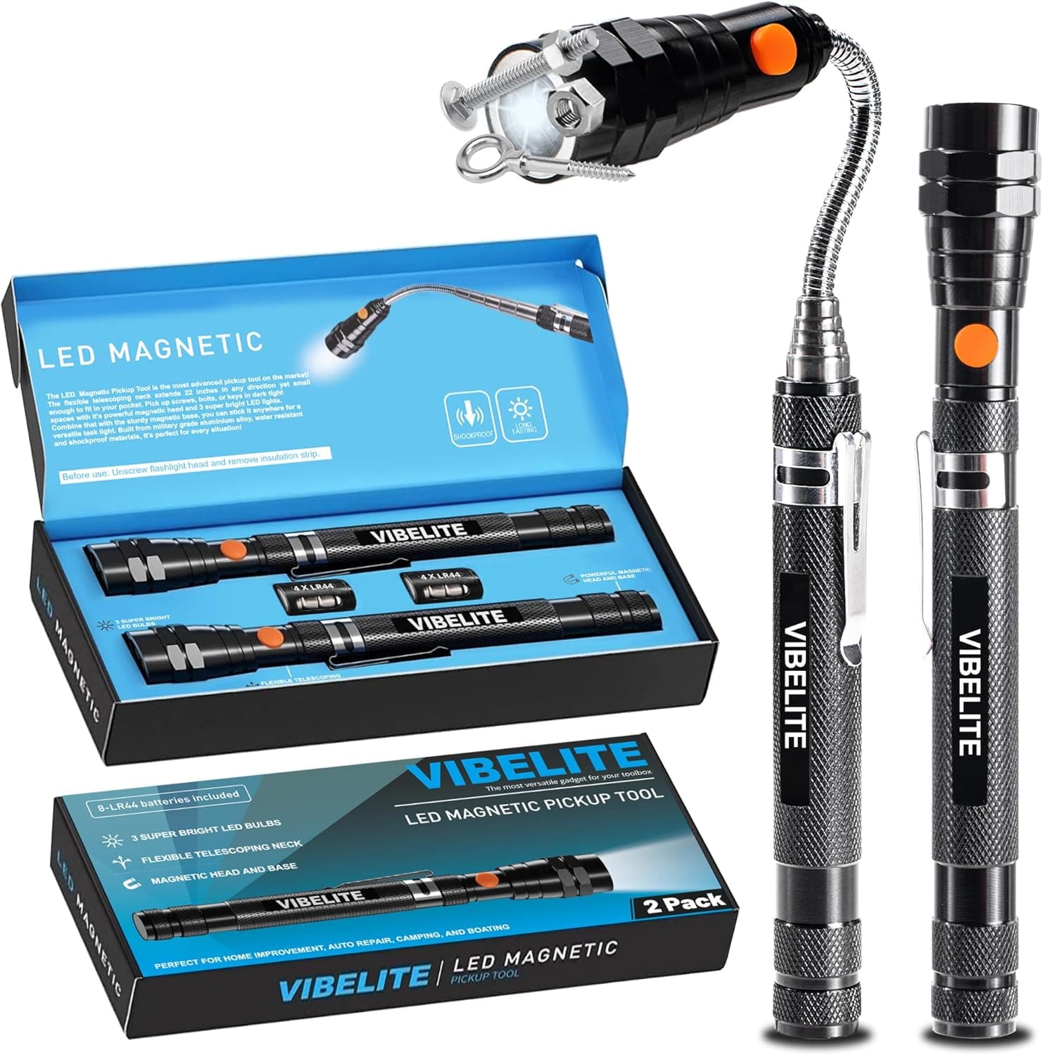 Never Lose a Screw Again with This Magnetic Flashlight Tool Set
